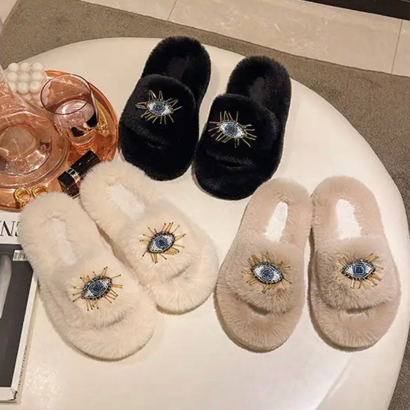 EVIL EYE SLIPPERS