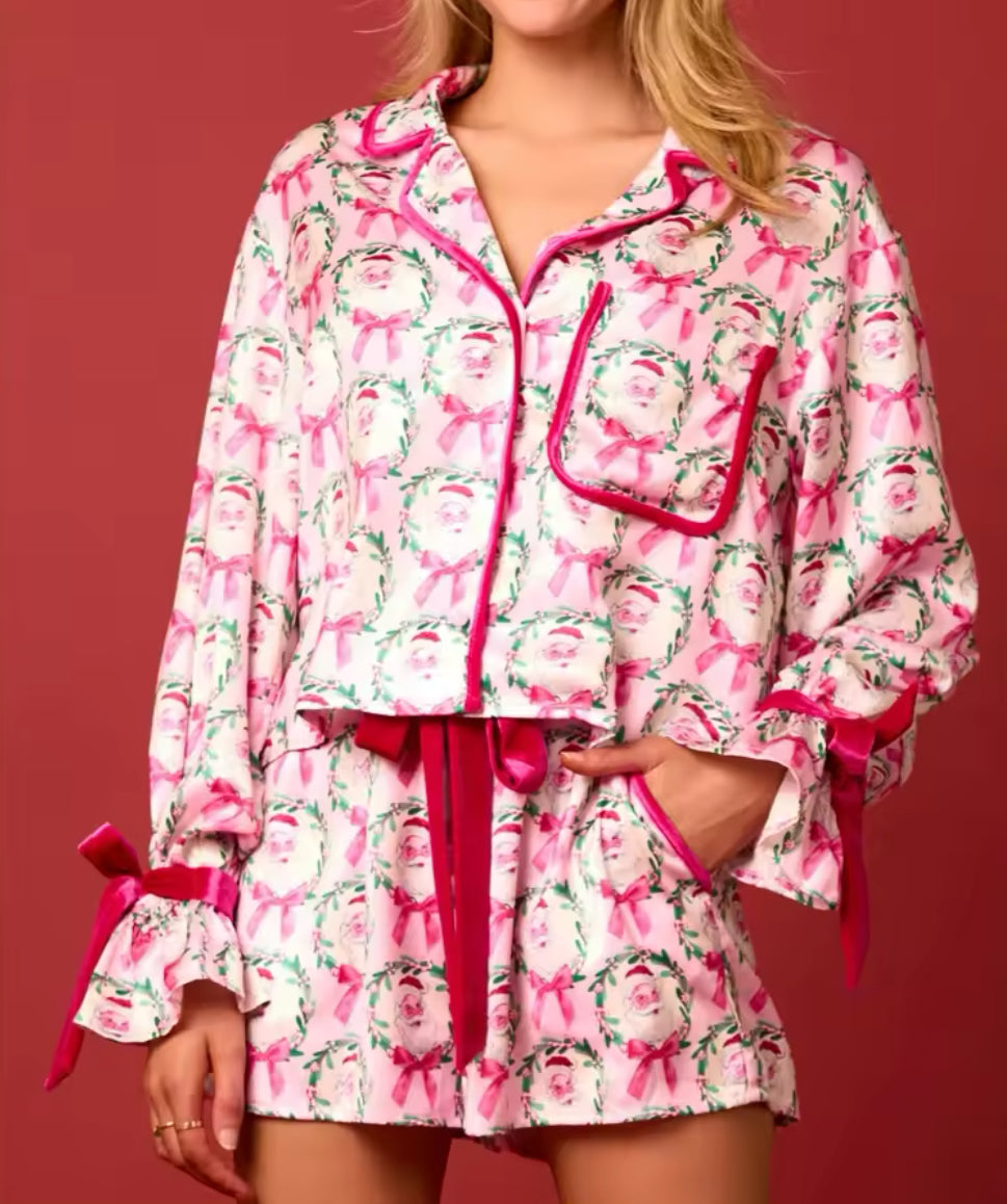 SANTA BABY PINK PYJAMA