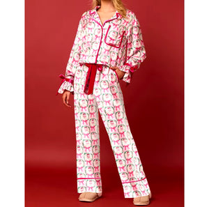 SANTA BABY PINK LONG PYJAMA